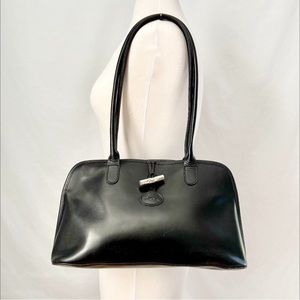 Longchamp Vintage Leather Roseau Shoulder Bag